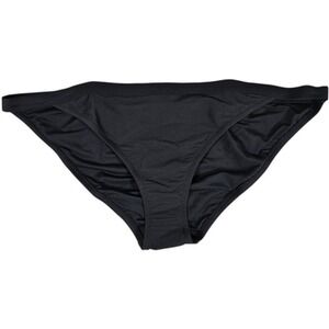 J. Crew Ribbed-trim hipster full-coverage bikini bottom Black XXL‎ NWT